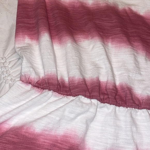 Old Navy - size large - SS Waiste Midi - pink and white dress - like new! - Picture 5 of 10